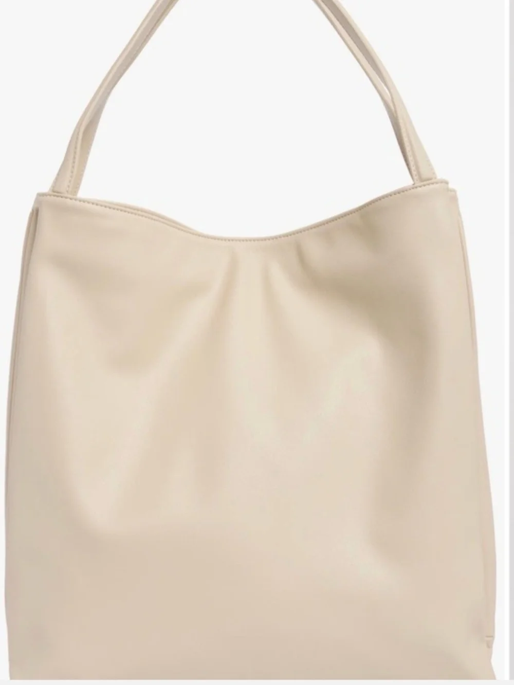 BCBG Cream Large Soft Tote Bag for Women